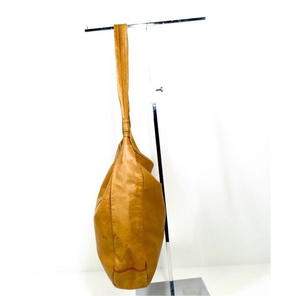 Margot Hobo Shoulder Bag Leather Large Tan - Picture 3 of 6